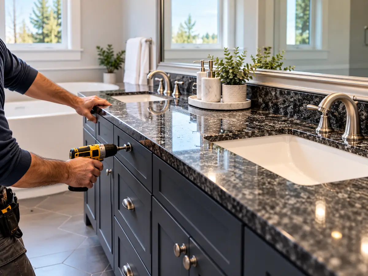 Bathroom Vanity Installation